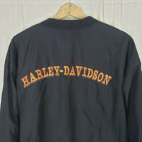 Harley Davidson F-Troop 2000 Leominster MA Pullover Nylon Shirt Jacket Mens sz L