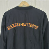 Harley Davidson F-Troop 2000 Leominster MA Pullover Nylon Shirt Jacket Mens sz L
