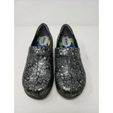SoftWalk Grey's Anatomy Meredith Black Metallic Leather Clogs Shoes Womens 6.5 M