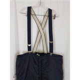 Vintage Horizon Police Black Pants Insulated Winter Snow Suspenders Mens L USA