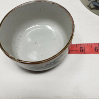 Tonala Mexico Folk Art Pottery Serving Bowl Ken Edwards Blue Birds Vintage Lot 2