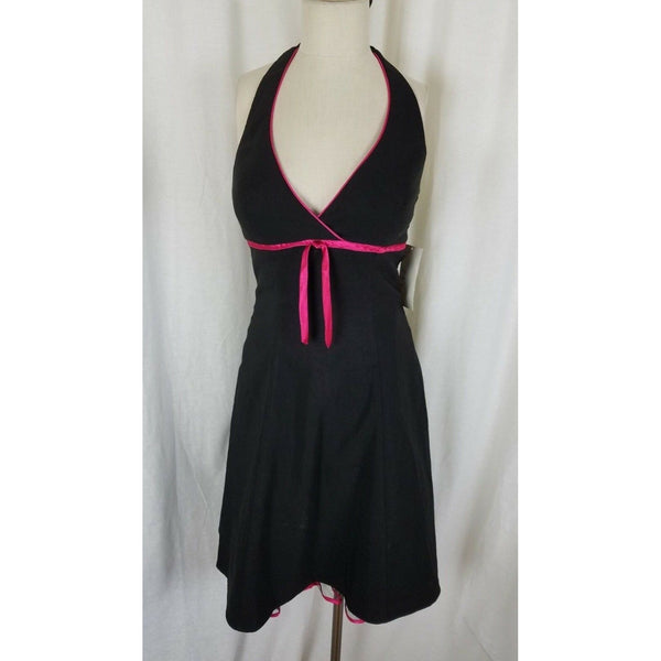 Steppin Out Halter Formal Prom Cocktail Little Black Dress Womens S Rockabilly