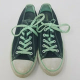 Converse All Star Ox Navy Blue Mint Green Lo Top Fashion Sneakers Shoes Womens 9