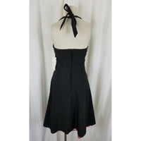 Steppin Out Halter Formal Prom Cocktail Little Black Dress Womens S Rockabilly