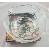 Mikasa Walther Glass West Germany Crystal 9" Serving Bowl Maria Spring Medley