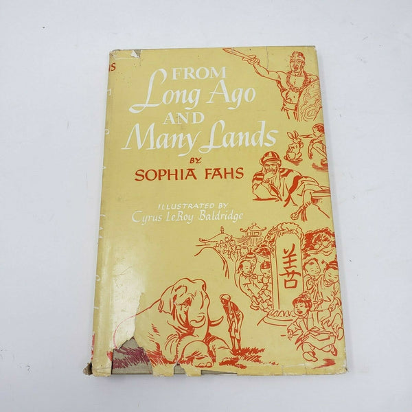 From Long Ago and Many Lands Sophia L. Fahs HC DJ Children's Book Christian