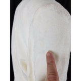 Vintage Andrew Harvey Collarless Floral Brocade Blazer Jacket Womens 8 USA Ivory