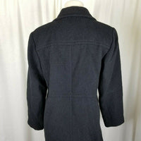 Harve Bernard Petites Alpaca Mohair Wool Long Maxi Peacoat Dress Coat Womens 8P