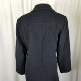 Harve Bernard Petites Alpaca Mohair Wool Long Maxi Peacoat Dress Coat Womens 8P