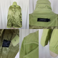 Tribal Wool Cashmere Double Breasted Peacoat Jacket Short Coat Womens 10 Green