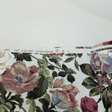 Atelier Originals 1988 Screenprint Floral Upholstery Fabric 2 Pieces Lot Vintage