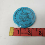 Vintage 90s Hardwick VT Fiddlers Contest Pin Pinback Badge Button 11th Annual 92