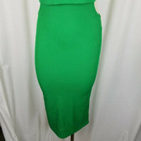 TopShop Cutout Sleeveless Stretch Midi Wiggle Dress Womens 4 Kelly Green Top