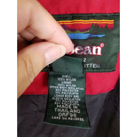 LL Bean Womens M Hooded Winter Snow Ski Snowboard Parka Jacket Red Thinsulate