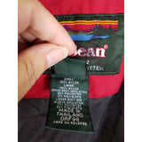 LL Bean Womens M Hooded Winter Snow Ski Snowboard Parka Jacket Red Thinsulate