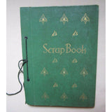 Vintage Embossed Birds Stamps Scrapbook 50s Mid Century Photo Album Tie Binding