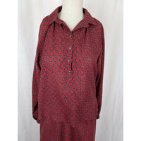 Matti of Lynne 2 Piece Skirt & Shirt Top Jacket Outfit Set Suit Womens 6 Paisley