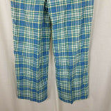 Vintage Lady Halrin Indian Bleeding Madras Plaid Slacks Pants Womens 26 XS India