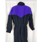 Vintage 90s Eddie Bauer Neon Insulated One Piece Winter Ski Snowsuit Womens 12P