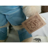 Tilly Collectibles Jamie #218 White Boy Bear Doll 25" Plush Victorian Dressed