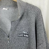 Vintage Sutton's Sportswear Safari Terrycloth Henley Sweatshirt Mens XL USA 90s