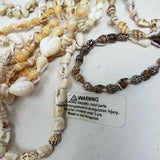 Cowrie Sea Shell Necklaces Coachella Leis Puka Beads Strand Boho Hawaiian Lot 25