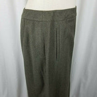 Talbots Stretch 100% Wool Faux Wrap Front Slit Maxi Skirt Vintage Womens 12 USA