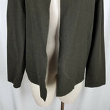 RL Ralph Lauren Black Label Open Front Wool Silk Swing Jacket Blazer Womens 10