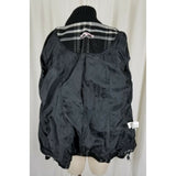 Tally Weijl Tartan Plaid Fleece Knit Funnel Neck Belted Bomber Jacket Womens 38