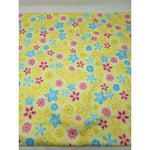 Timeless Treasures Fabrics Sunshine Yellow Flannel Floral Flowers Piece 2 yards