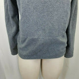 Playboy Fleece Lined Jersey Knit Gray Crewneck Sweatshirt Top Womens XL 175/100