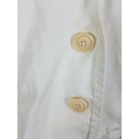 LL Bean Petites White Corduroy Button Up Fit & Flare Blazer Jacket Womens sz 16P
