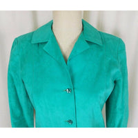 Samuel Roberts Peter Hatsi Androu Green Vegan Suede Brushed Dress Womens 10 USA