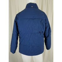 Vintage LL Bean Winter Puffer Parka Jacket Womens M Navy Blue 60s 70s Rockabilly