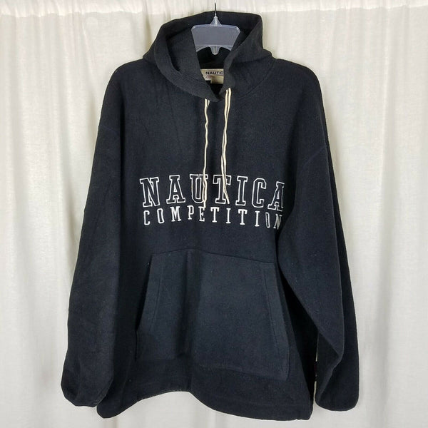 Vintage Nautica Competition Nautech Fleece Hoodie Sweatshirt Mens M 80s 90s USA