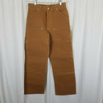 Carhartt Double Knee Reinforced Carpenter Work Pants Mens 30x29 Brown Heavy Duty