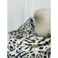 Style Exchange Satin Animal Leopard Cheetah Print Tunic Blouse Top Womens L 80s