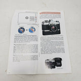 Canon AE-1 35mm Camera Color Catalog Pamphlet Vintage Advertising Ephemera 35mm