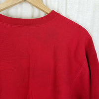 Vintage Reverse Weave Champion Wisconsin Football Red Sweatshirt Mens XL USA