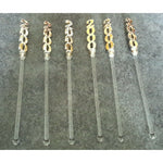 Lot of year 2000 Vintage SWIZZLE Stir Sticks Happy New Year