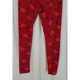 LuLaRoe Valentine’s Day Cupid's Arrows Hearts Print Leggings Red Womens OS Green