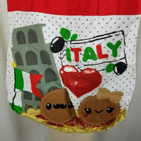 Busch Gardens Italy Canvas Tote Bag 2012 Shopping Book Bag Italian Flag Pisa Red