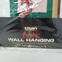 Vintage Titan Felt Wall Hanging Needlecraft 654 Teddy Beddy Bear Rocking Horse