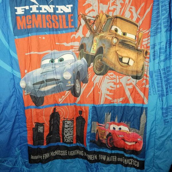 Cars 2 Finn McMissile Tow Mater Lightning McQueen Twin Comforter Reversible