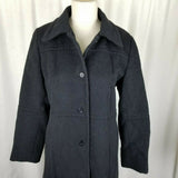 Harve Bernard Petites Alpaca Mohair Wool Long Maxi Peacoat Dress Coat Womens 8P