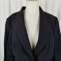 Banana Republic Stretch Black Wool Career Professional Jacket Blazer Womens 12