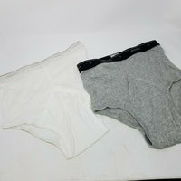 Vintage JOCKEY Classic Brief Y FRONT Briefs 34 36 NEW Gray White Tight Underwear