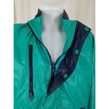 Vintage Izod Club 1990's Pullover Anorak Nylon Windbreaker Jacket Mens M Green