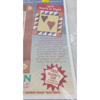 JoAnn Heartland Quilt Block of the Month April 1999 Hearts in Flight Sealed Kit