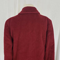 Liz Claiborne Petites Wool Cashmere 3/4 Walking Car Coat Peacoat Womens 10P Red